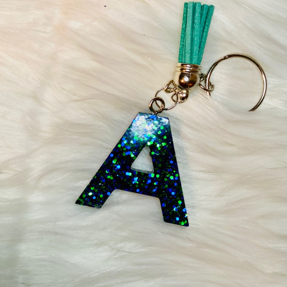 Letter A customized keychain